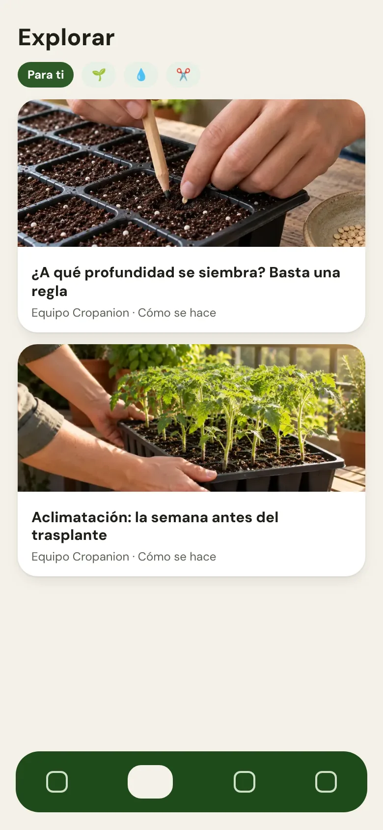 Explorar, con guías de productores verificados